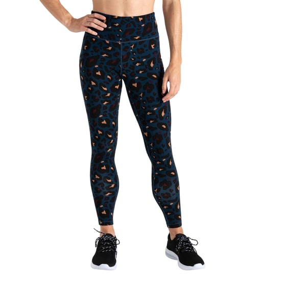 Dare 2B Dames/Dames Invloedrijke Gymlegging met Dierenprint (Maanlicht Denim) - Image 4