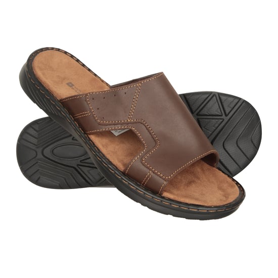 Mountain Warehouse Heren Comfort Leren Instap Sandalen (Bruin) - Image 4