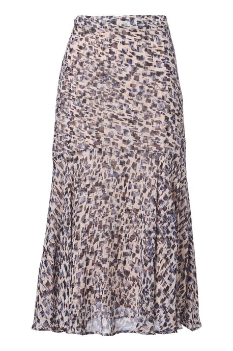 Cassie Print Rok Pink/kobalt - Image 1
