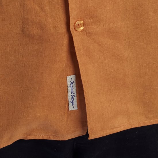 Heren Korte Mouwen Linnen Shirt HS24MCA14 - Image 2