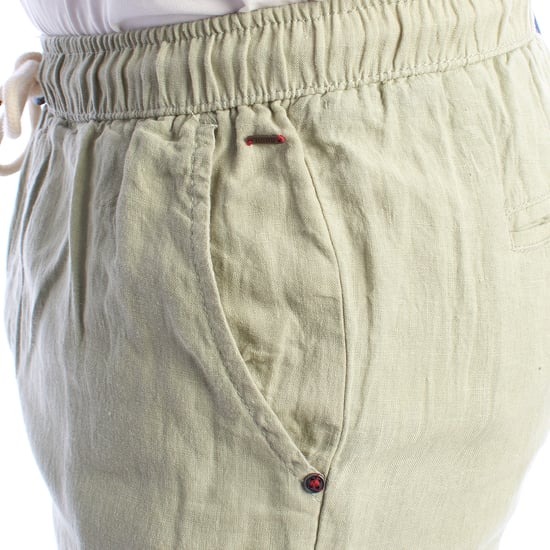 Heren Linnen Bermuda Shorts met Touwtjes HS24MBE09 - Image 3