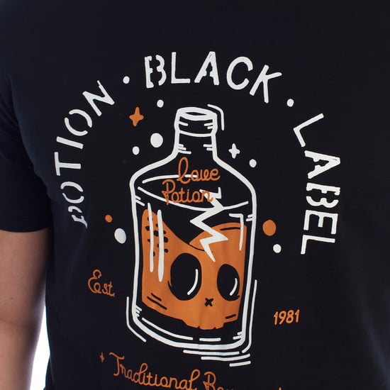 Heren Korte Mouw Graphic Katoenen T-Shirt HS24MTS20-A - Image 2
