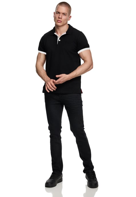 Contrast Polo Piqué Shirt Normale Pasvorm - Image 1