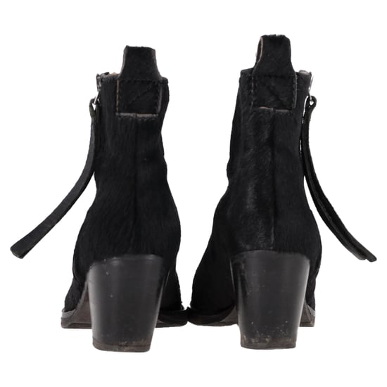 Acne Studios Rits Enkelboots in Zwart Ponyhaar - Image 5
