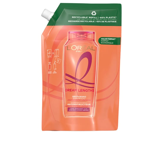 Elvive Dream Long Reconstructieve Shampoo Navul Eco Pack 500 ml - Image 1