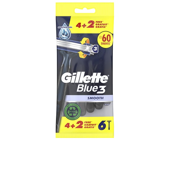 Blauwe 3 Wegwerp Scheermesjes 6 Stuks - Image 1