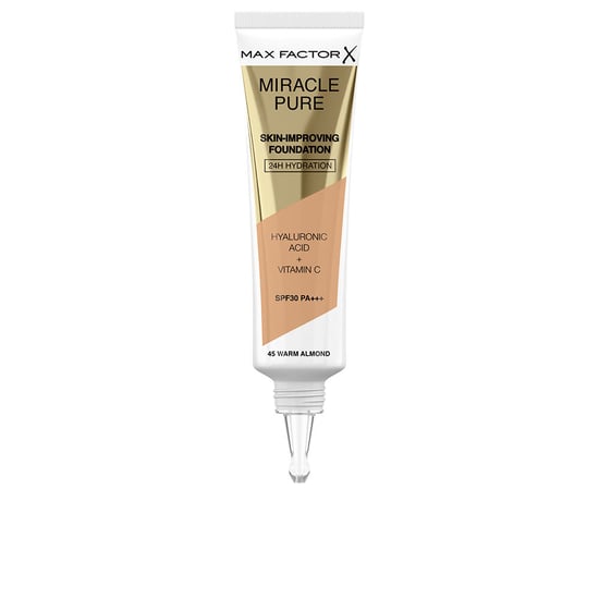 Miracle Pure Huidverbeterende Foundation 24u Hydratatie Spf30 #45-warm Amandel 30 ml - Image 1