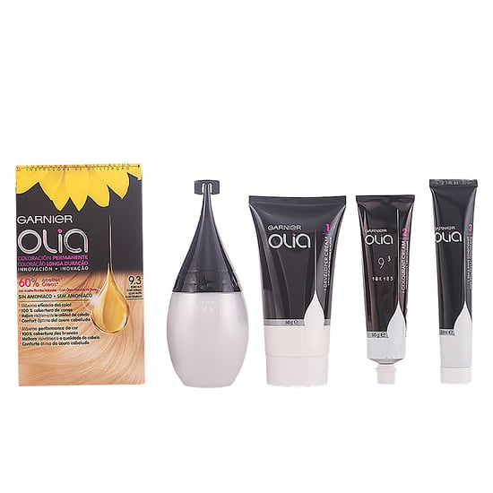 Olia Permanente Kleuring #9,3 Zeer Licht Goudblond Set 4 stuks - Image 1