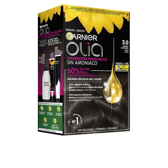 Olia Permanente Kleur #3,0-zwart 4 stuks - Image 1