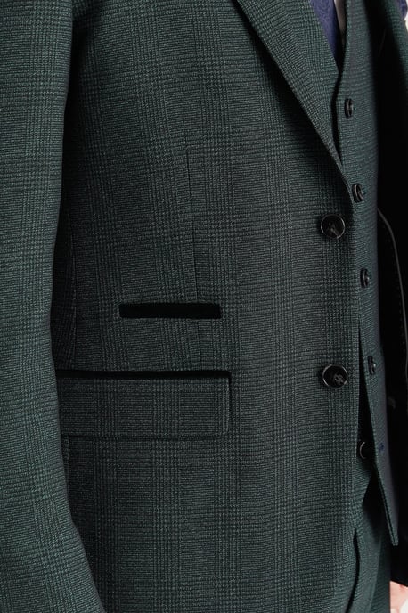 Heren Groen Pak Blazer Prince of Wales Formele Blazer - Image 4