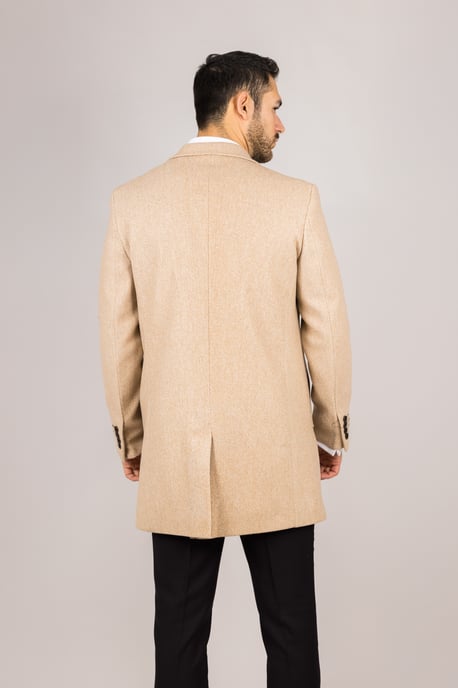Herenjas met reverskraag en beige wolmix - Image 5