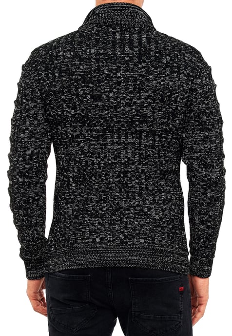 1/2 Rits Chunky Trui met Hoge Hals - Image 4