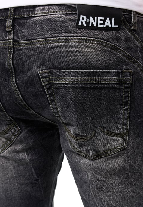 Jeansbroek "YAMATO" slim fit streetwear katoen stretch - Image 6