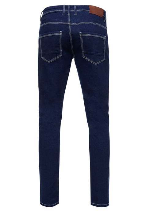 Donkerblauwe jeansbroek "MELVIN" slim fit katoen-stretch - Image 2