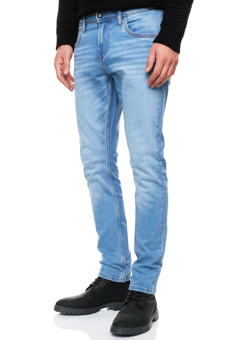 Lichtblauwe gebruikte jeansbroek "MELVIN" Slim Fit katoen-stretch - Image 6