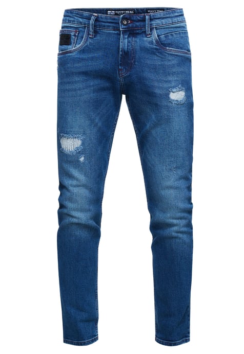 Jeansbroek "TORI" slim fit destroyed denim - Image 1