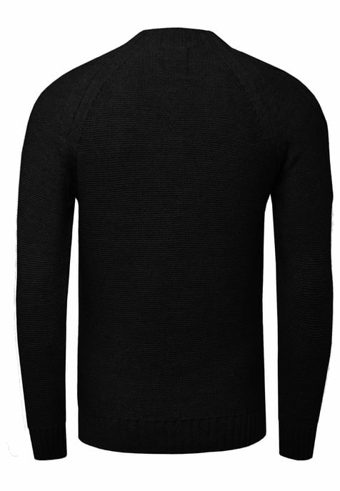 Chunky effen kleur trui met hoge kraag - Image 2