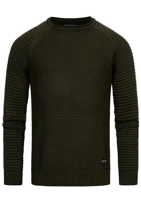 Zware biker Chunky trui met ronde hals - Image 1