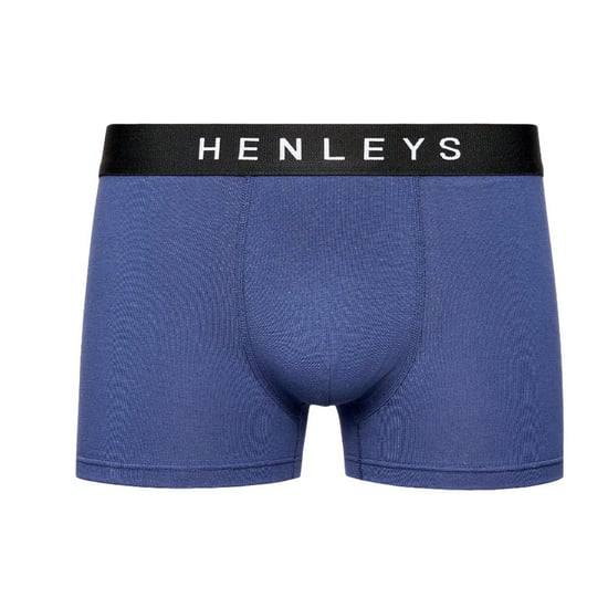 Henleys Heren Inky Boxershorts (Set van 3) (Blauw) - Image 1