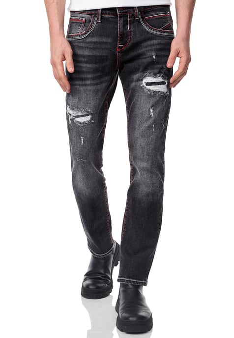Jeansbroek "ODAR" destroyed regular fit stretch - Image 4