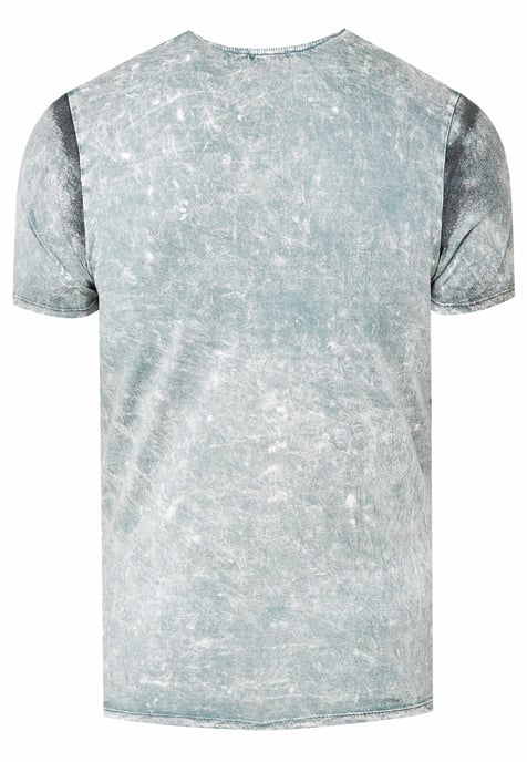 Acid washed T-shirt met prints - Image 2