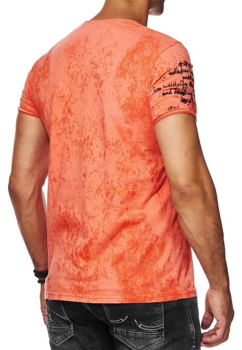 T-shirt met prints, gewassen met zuur - Image 5
