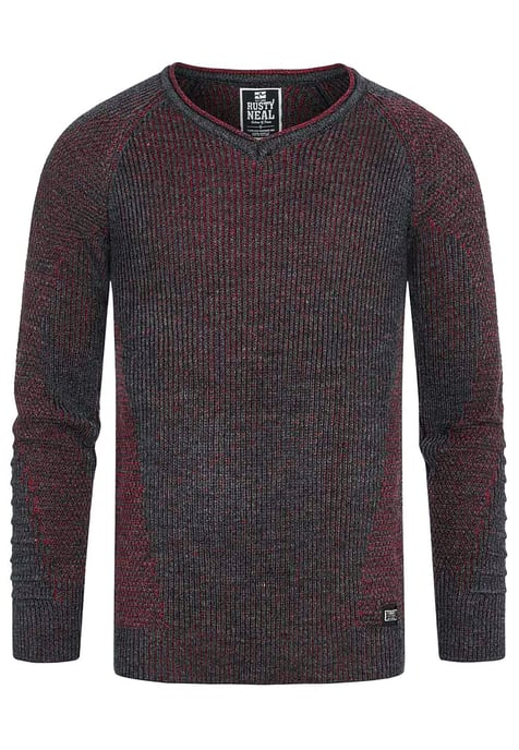 Chunky Slim Fit V-Hals Trui - Image 1