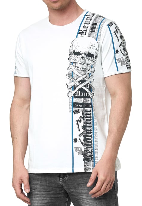 T-shirt met voor- en achterkant bedrukt - Image 3