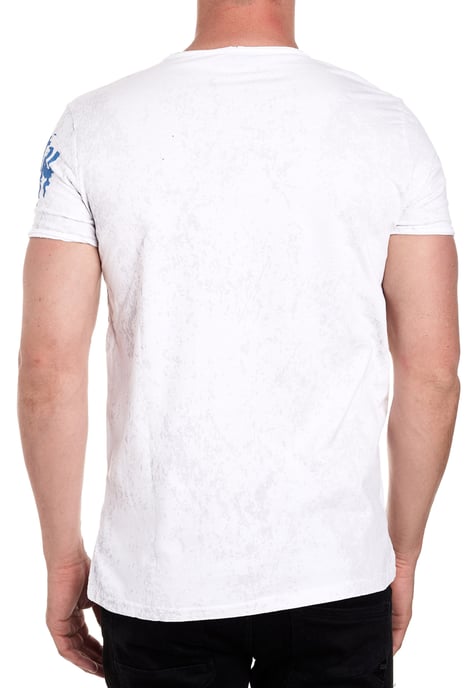 T-shirt met ronde hals en knoopsluiting aan de zijkant - Image 4
