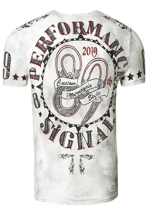 T-shirt met een was met schedelprint - Image 2