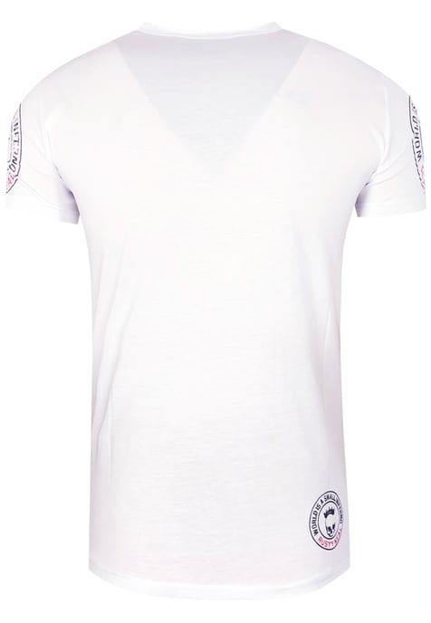 T-shirt met ronde hals, knoopsluiting en voorbedrukte voorkant - Image 2