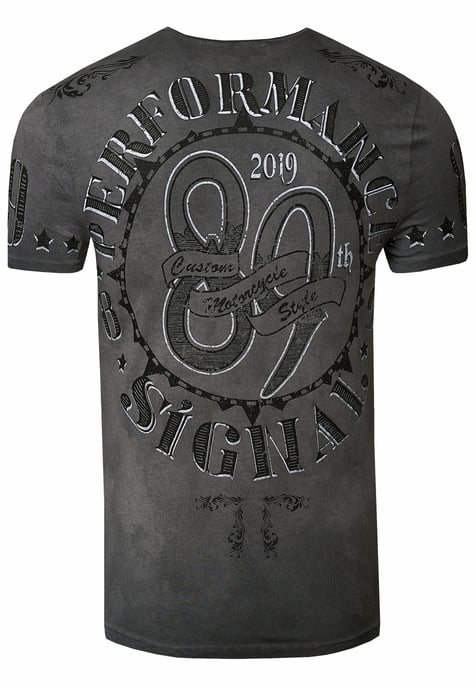 T-shirt met een was met schedelprint - Image 2