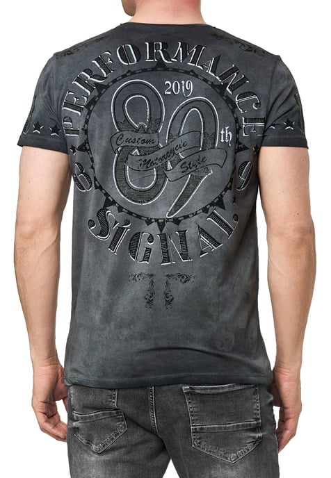 T-shirt met een was met schedelprint - Image 4