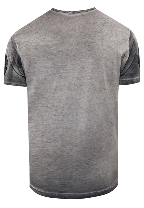 T-shirt met logo-print en knoopsluiting - Image 2