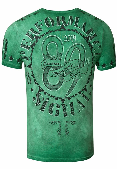 T-shirt met een was met schedelprint - Image 2