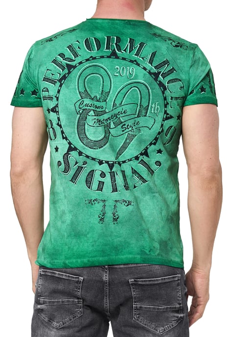 T-shirt met een was met schedelprint - Image 4