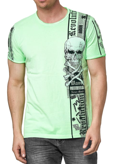 T-shirt met voor- en achterkant bedrukt - Image 3