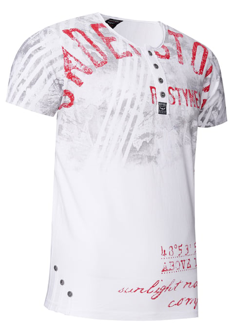T-shirt met ronde hals en voor- en achterkant bedrukt - Image 3