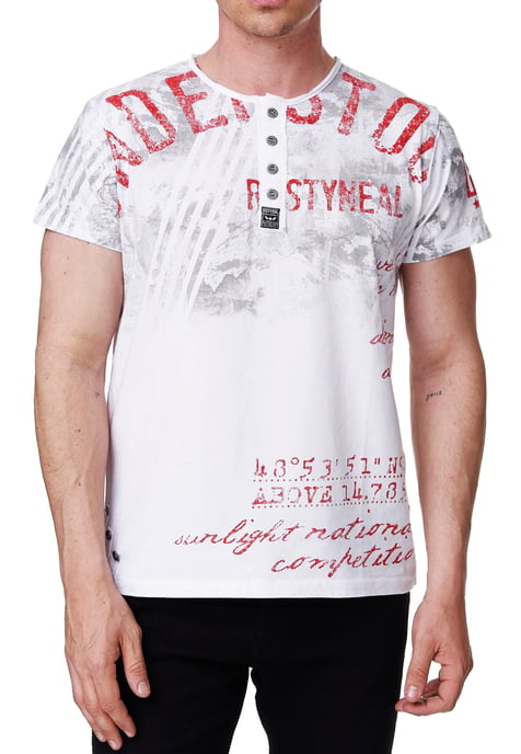 T-shirt met ronde hals en voor- en achterkant bedrukt - Image 4