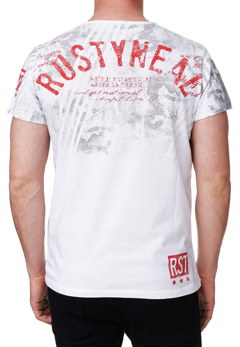T-shirt met ronde hals en voor- en achterkant bedrukt - Image 5
