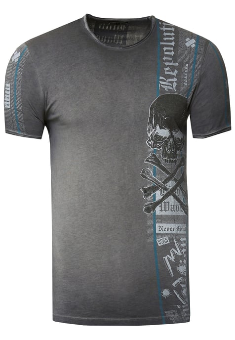 T-shirt met voor- en achterkant bedrukt - Image 1