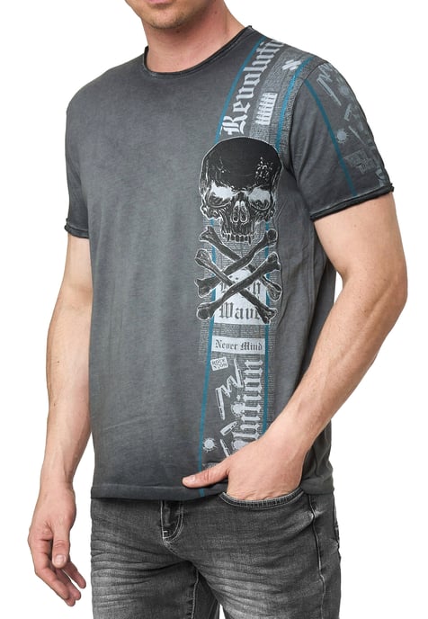 T-shirt met voor- en achterkant bedrukt - Image 3