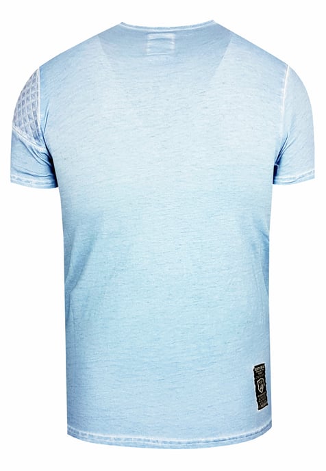 Olie-gewassen T-shirt met knoopsluiting - Image 2