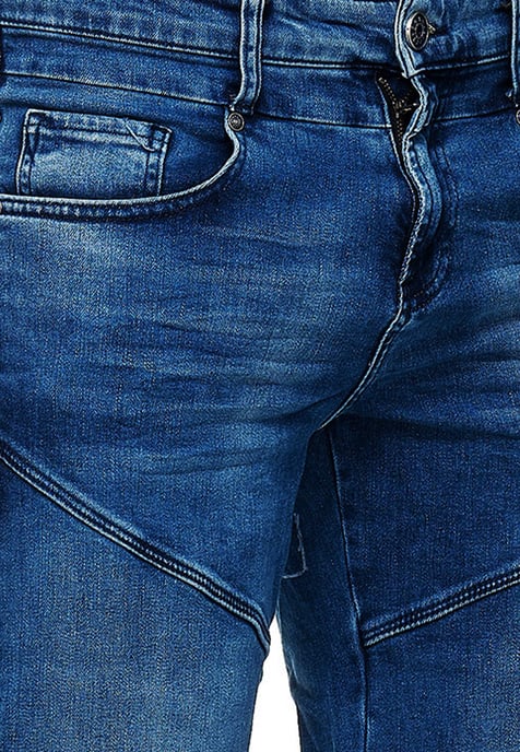 Koningsblauwe gebruikte jeansshorts "TUSCOR" - Image 5