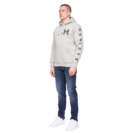 Henleys Heren Kilhen Hoodie (Grijze Mergel) - Image 3