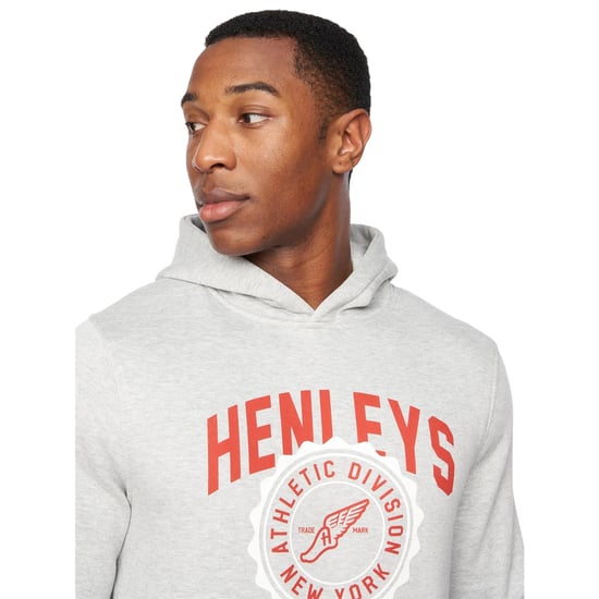 Henleys Heren Tipton Hoodie (Grijze Mergel) - Image 3