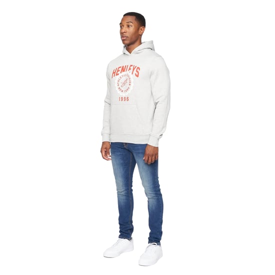 Henleys Heren Tipton Hoodie (Grijze Mergel) - Image 4