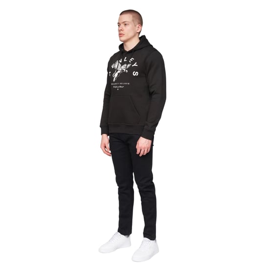 Henleys Heren Colhen Hoodie (Zwart) - Image 3