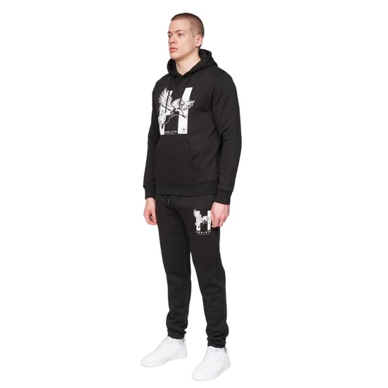 Henleys Heren Curveball Hoodie (Zwart) - Image 3