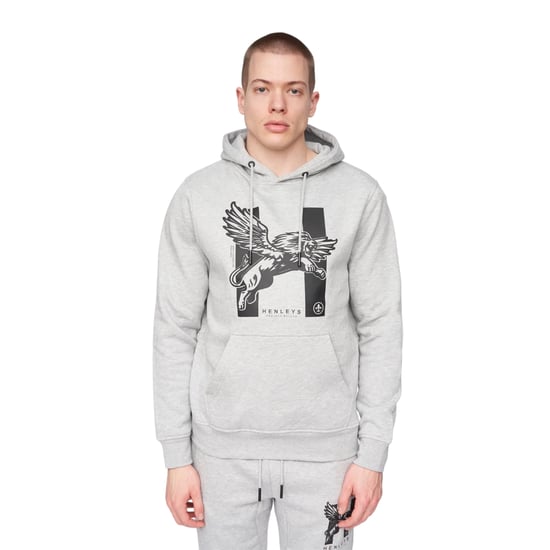 Henleys Heren Curveball Hoodie (Grijze Mergel) - Image 1